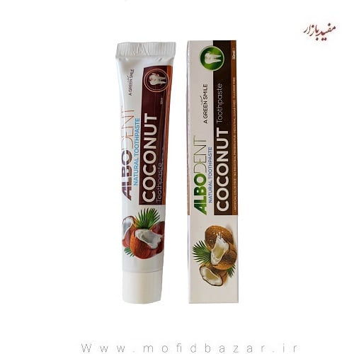 خمیر دندان گیاهی آلبودنت 50 گرمی نارگیلی