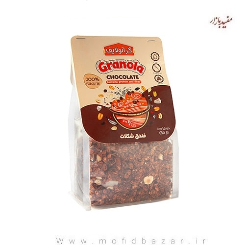 گرانولا شکلاتی پاکتی 650 گرمی