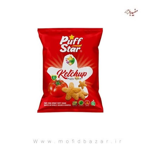 پف استار اسنک کچاپ جوانه گندم 50 گرمی