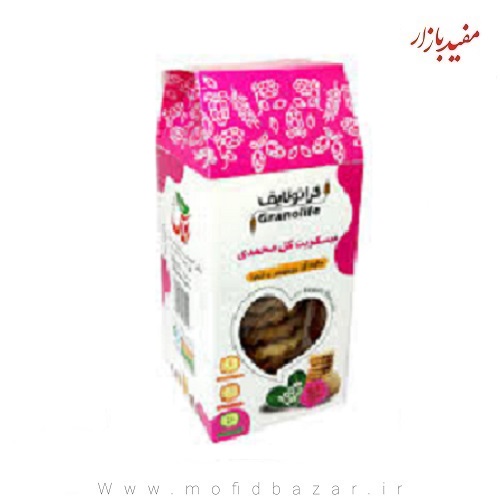 بیسکوئیت گل محمدی 14 عددی وگان ویگر