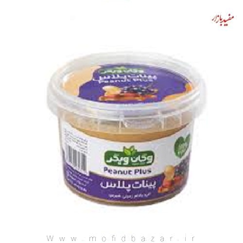 پینات پلاس معجون بادام زمینی 300 گرم وگان ویگر