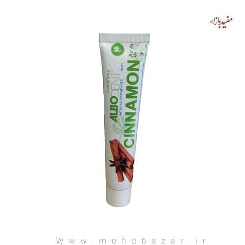 دارچین.jpg خمیر دندان گیاهی آلبودنت 50 گرمی دارچینی - تصویر 1