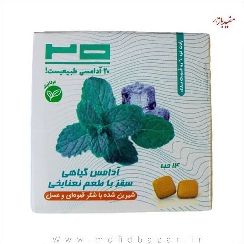 نعنا-یخی.jpg آدامس سقز با طعم نعنا یخی (برند 20) - تصویر 1